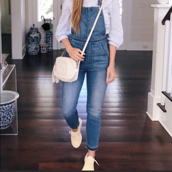 Madewell Overalls Drop Hem Edition Thin Back Straps - Picture 4 of 12